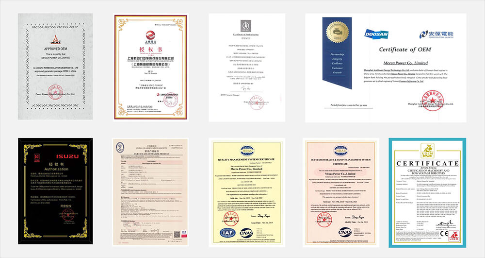 Сертификация Generator OEM