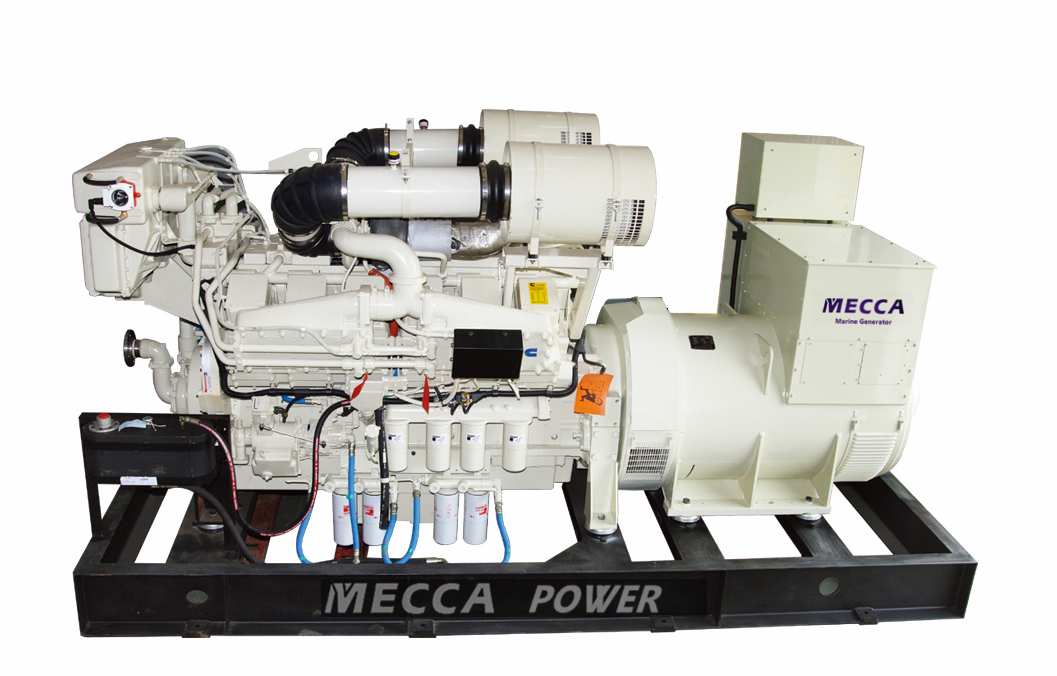Дизельный генератор судового двигателя Cummins KTA19-M3 мощностью 373 кВт BV