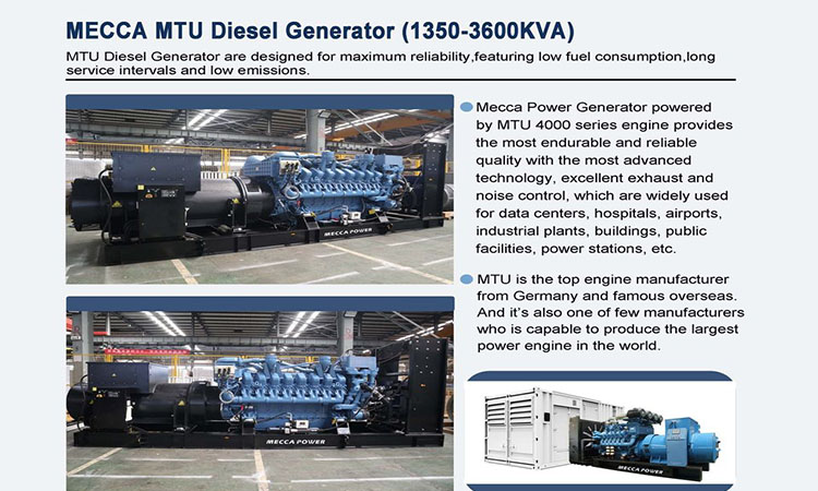 Diesel Generator Mecca MTU 4000 1350-3600KVA